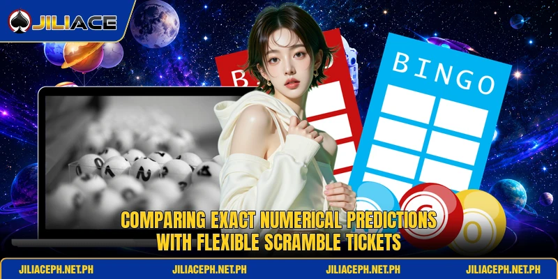Comparing exact numerical predictions with flexible scramble tickets