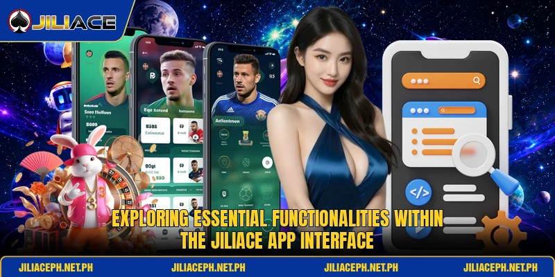 Exploring essential functionalities within the JiliAce app interface Exploring essential functionalities within the JiliAce app interface