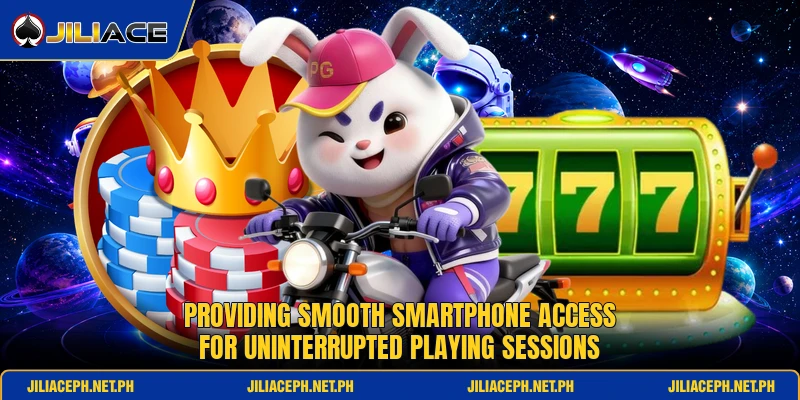 Providing smooth smartphone access for uninterrupted playing sessions