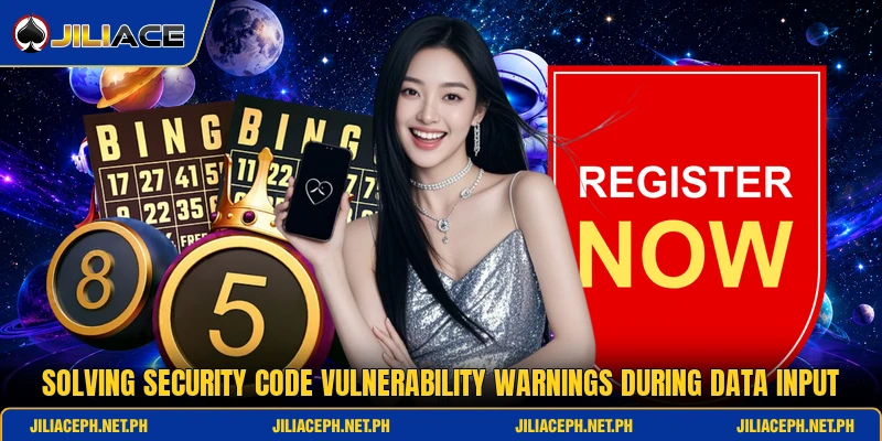 Solving security code vulnerability warnings during data input Solving security code vulnerability warnings during data input