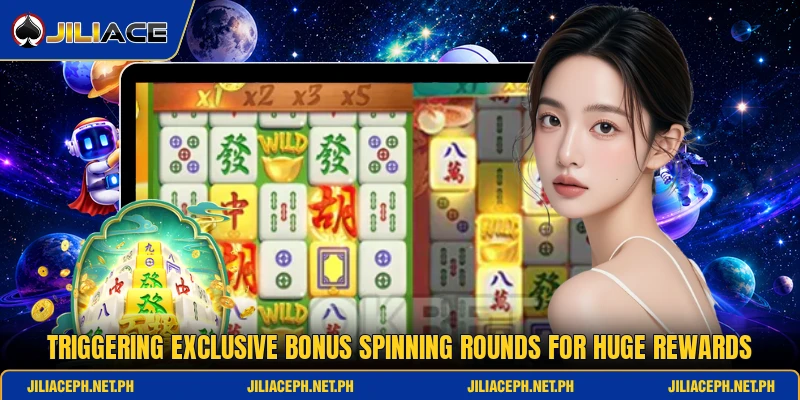 Triggering exclusive bonus spinning rounds for huge rewards